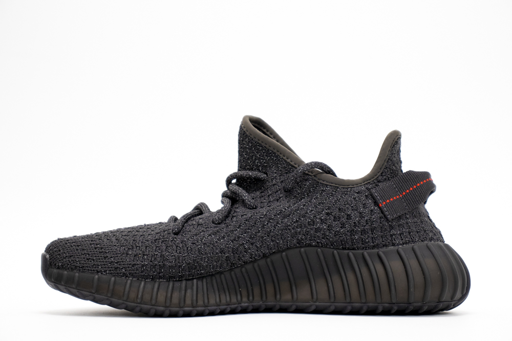 Yeezy 350 V2 Static All Black Reflective For Sale