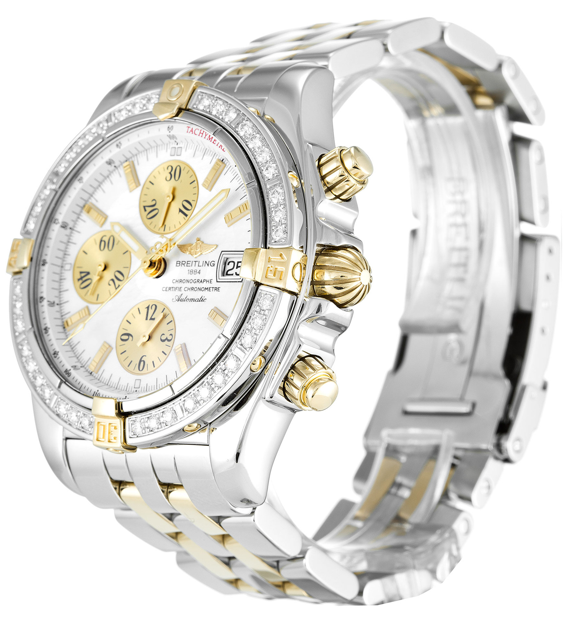 Chronomat Evolution White Dial Stick Markers B13356
