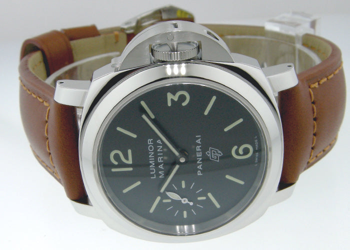 Luminor Marina Logo Acciaio 44mm Stainless Steel Black Dial PAM01005