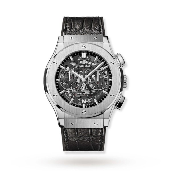 Classic Fusion Men Automatic Skeleton Leather Watch 525.NX.0170.LR