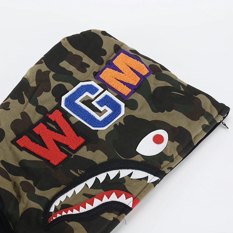 Bape Black Green Camouflage Hoodie  Reps