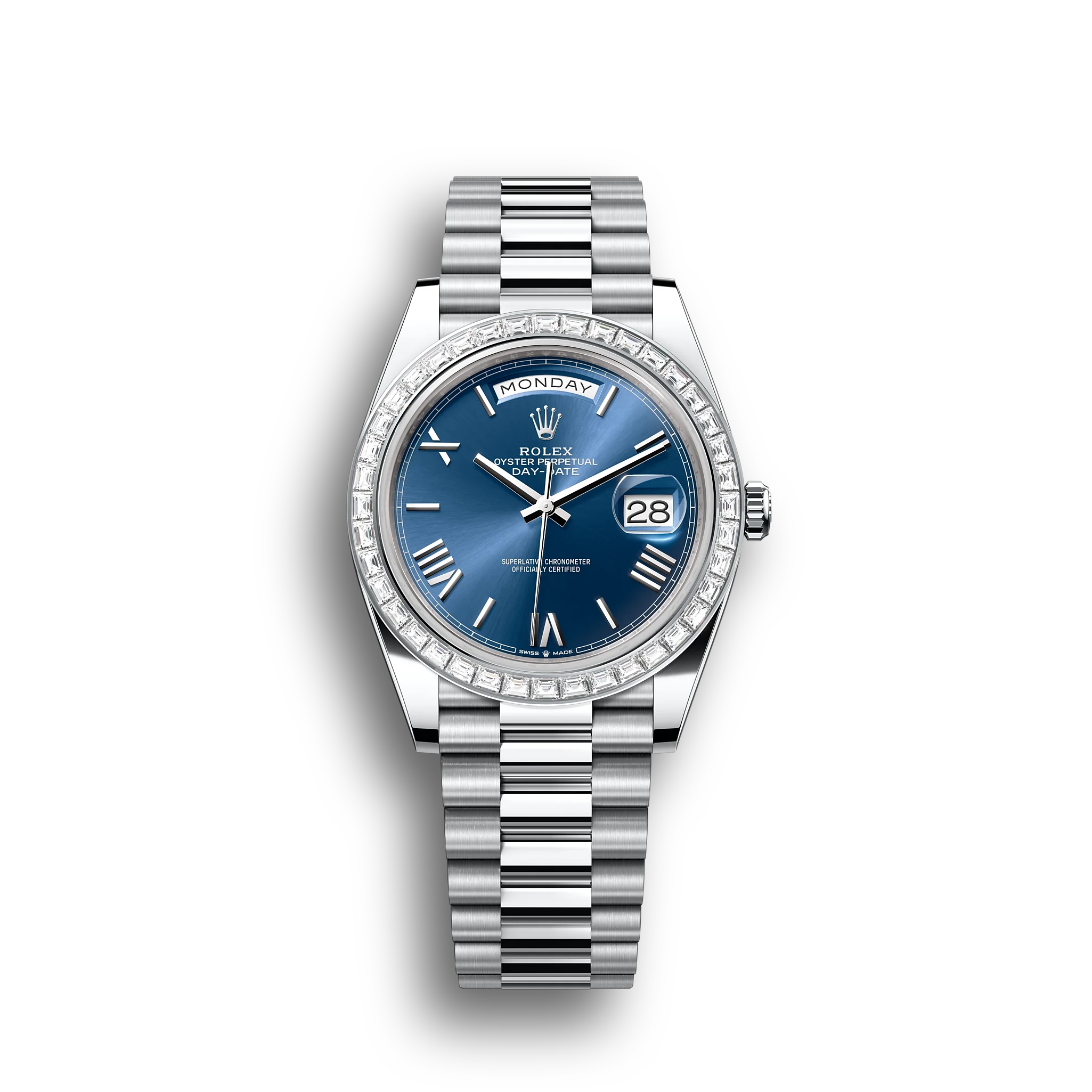 Day-Date: platinum, bright blue, m228396tbr-0026