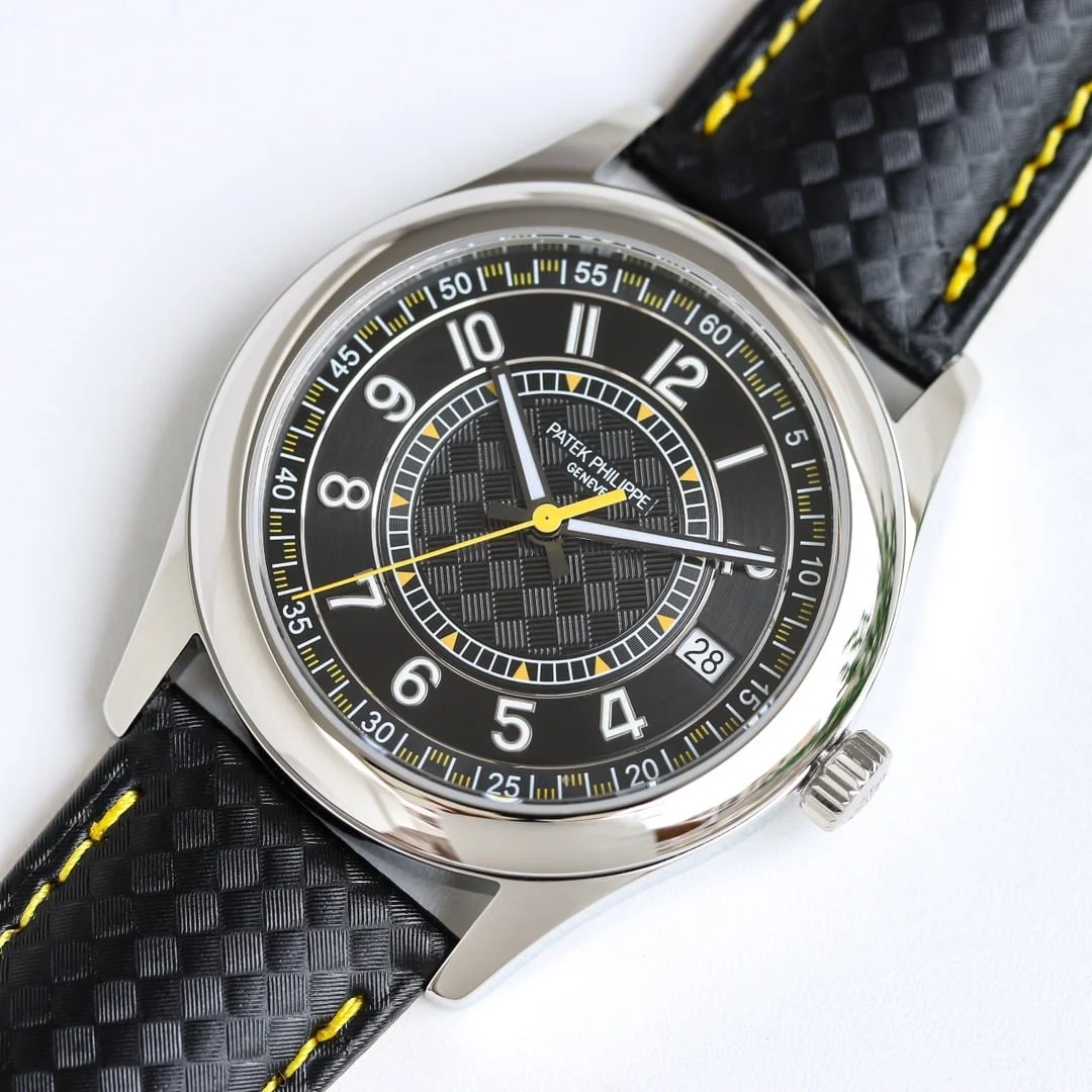 Calatrava 6007G-001 DATE, SWEEP SECONDS. 40 mm,White gold,6007G-001