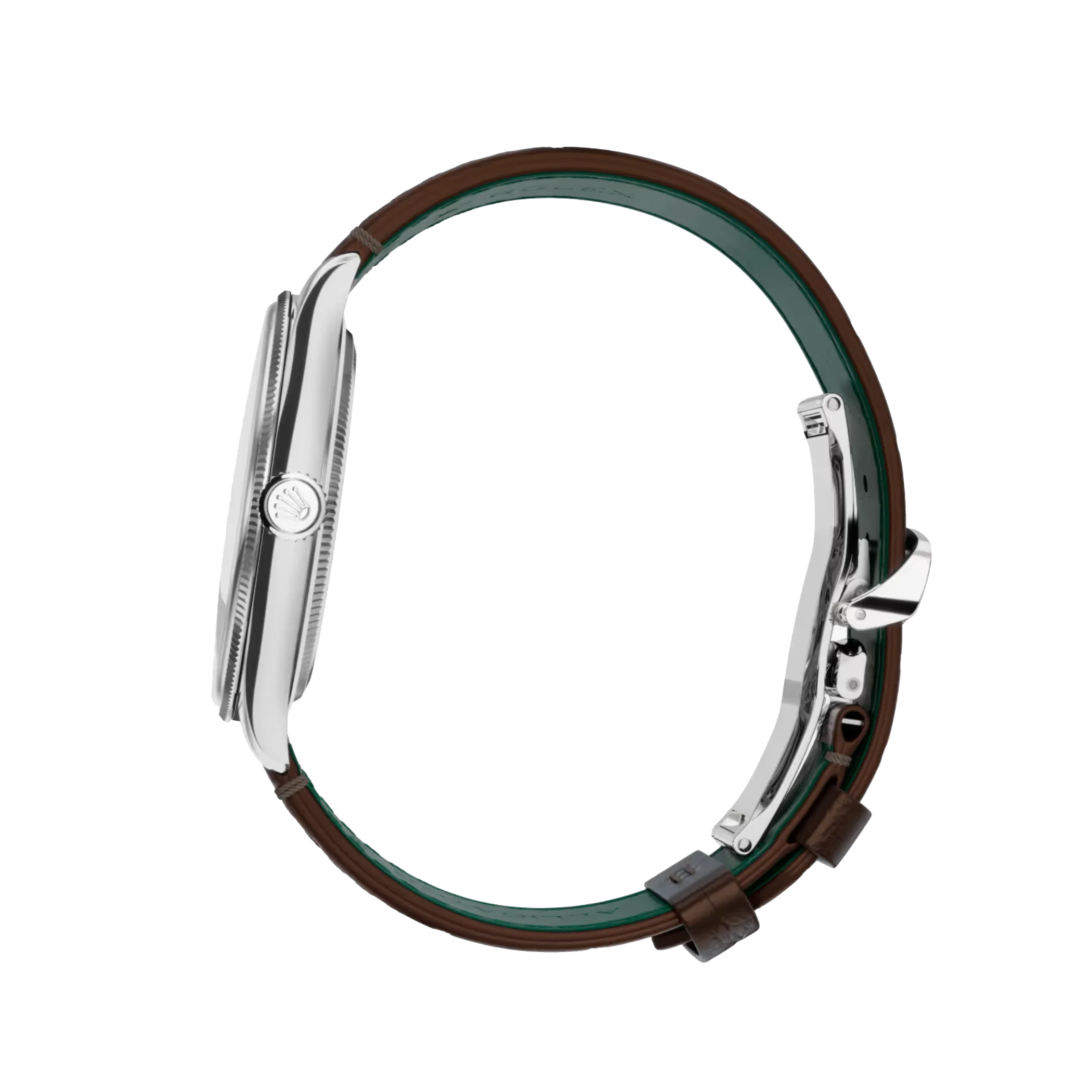 1908: white gold with an alligator leather strap, m52509-0006