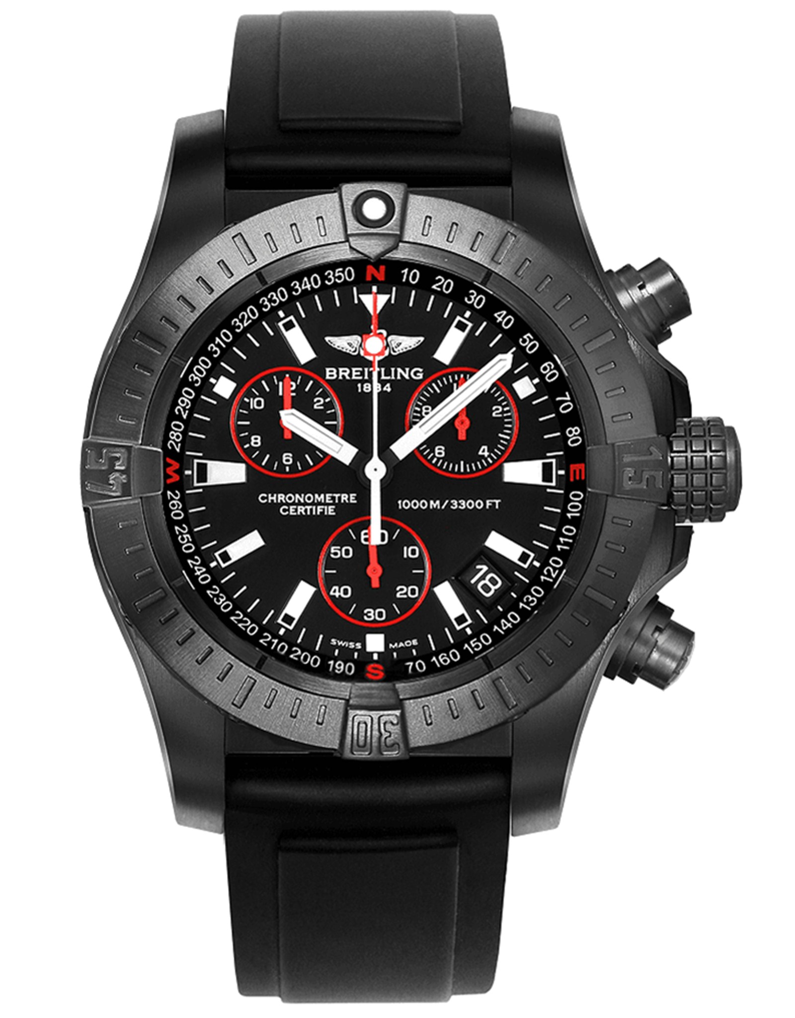 Avenger Seawolf Black Dial Date Feature M7339010/BA03-131S