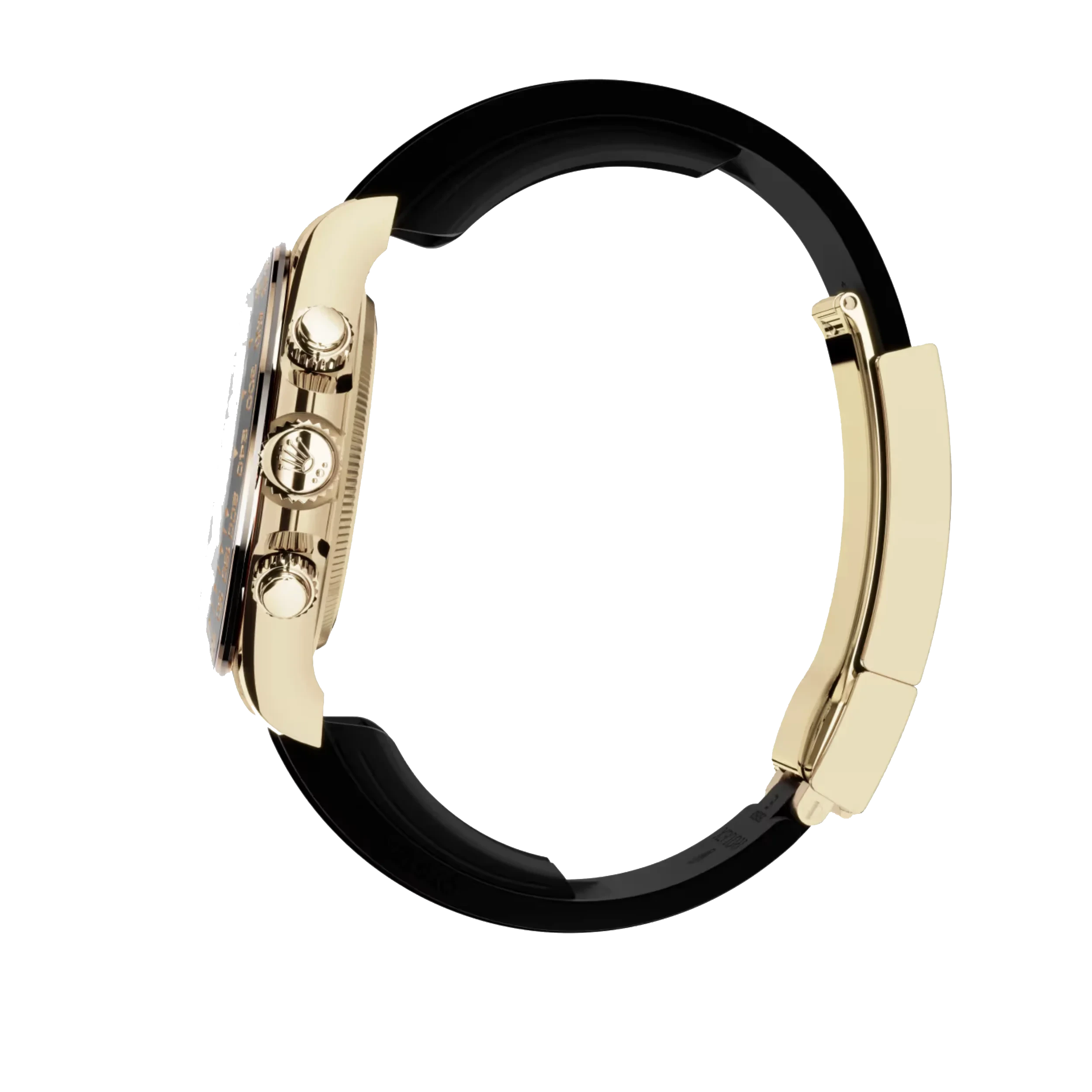 Daytona Cosmograph: Oyster, Yellow gold, black dial, Oysterflex bracelet, black Cerachrom bezel, tachymetric scale, m126518ln-0008