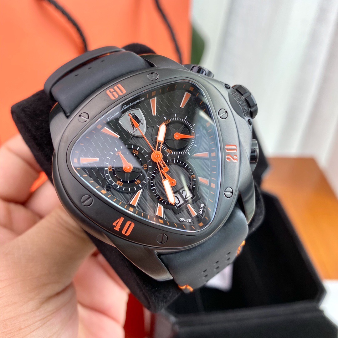 Tonino Lamborghini New Spyder Chronograph black / orange