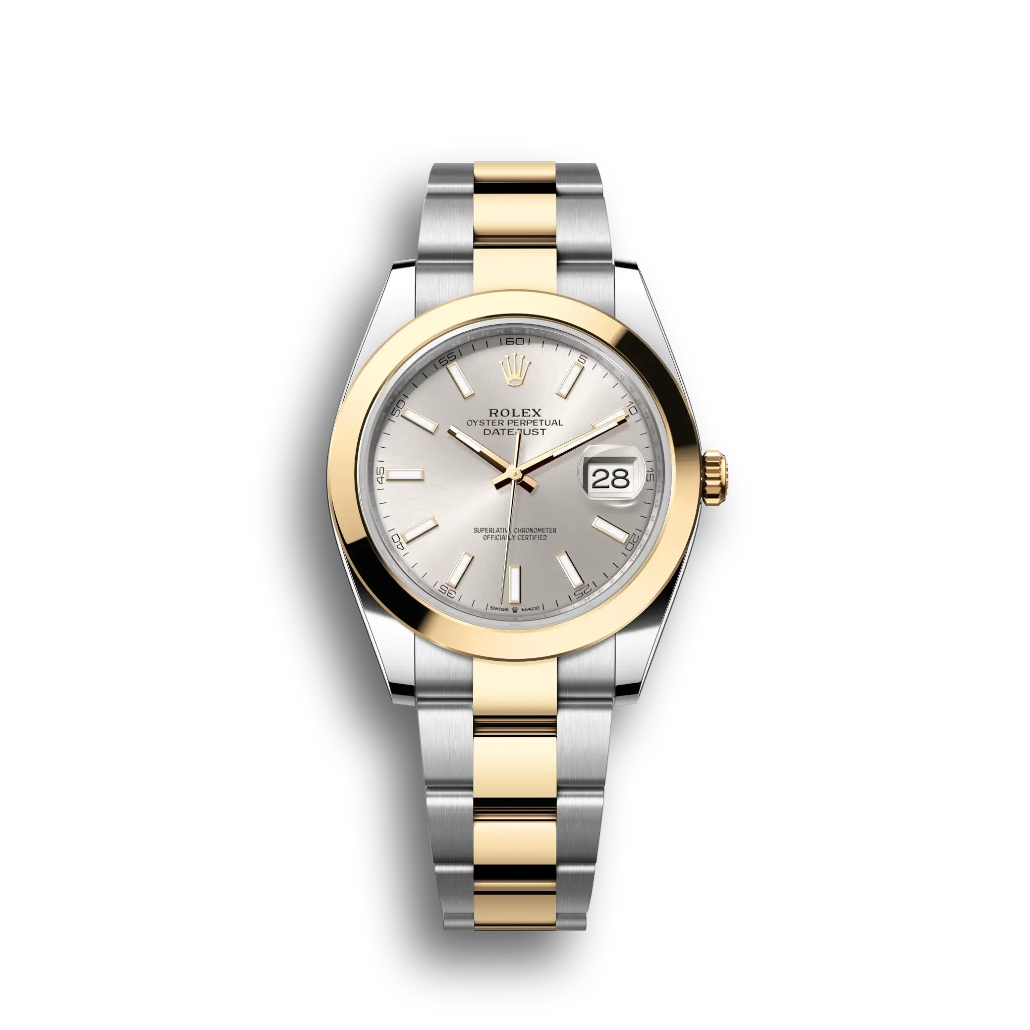 Datejust: Oystersteel and yellow gold, silver, m126303-0001