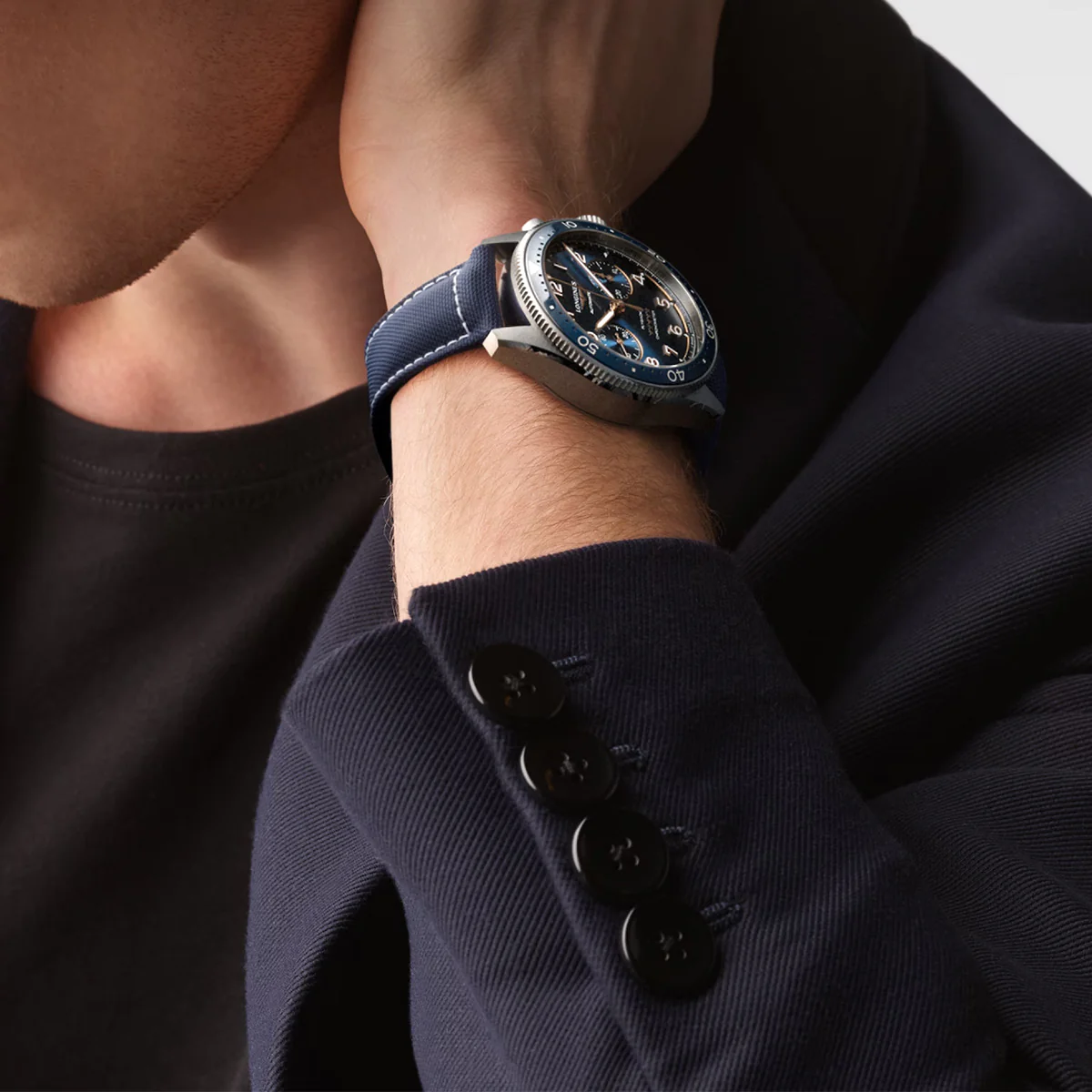 Spirit Flyback 42MM Automatic Blue Dial & Strap Chronograph Watch L38214932