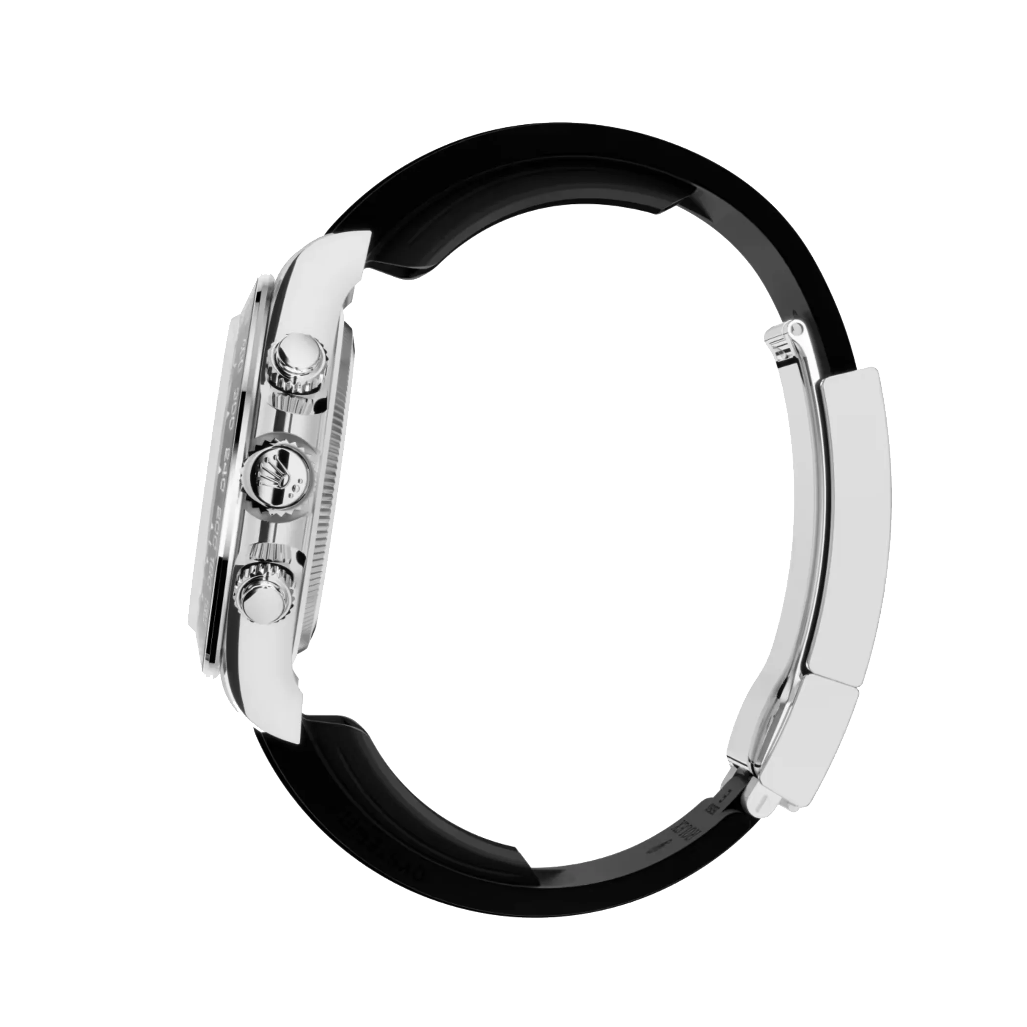 Daytona Cosmograph: Oyster, White gold, bright black and steel dial, m126519ln-0002