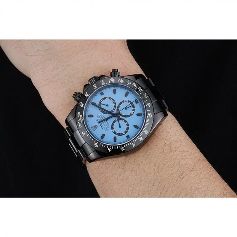 Cosmograph Daytona Blue And Black Dial Black Stainless Steel Case And Bracelet 1454250