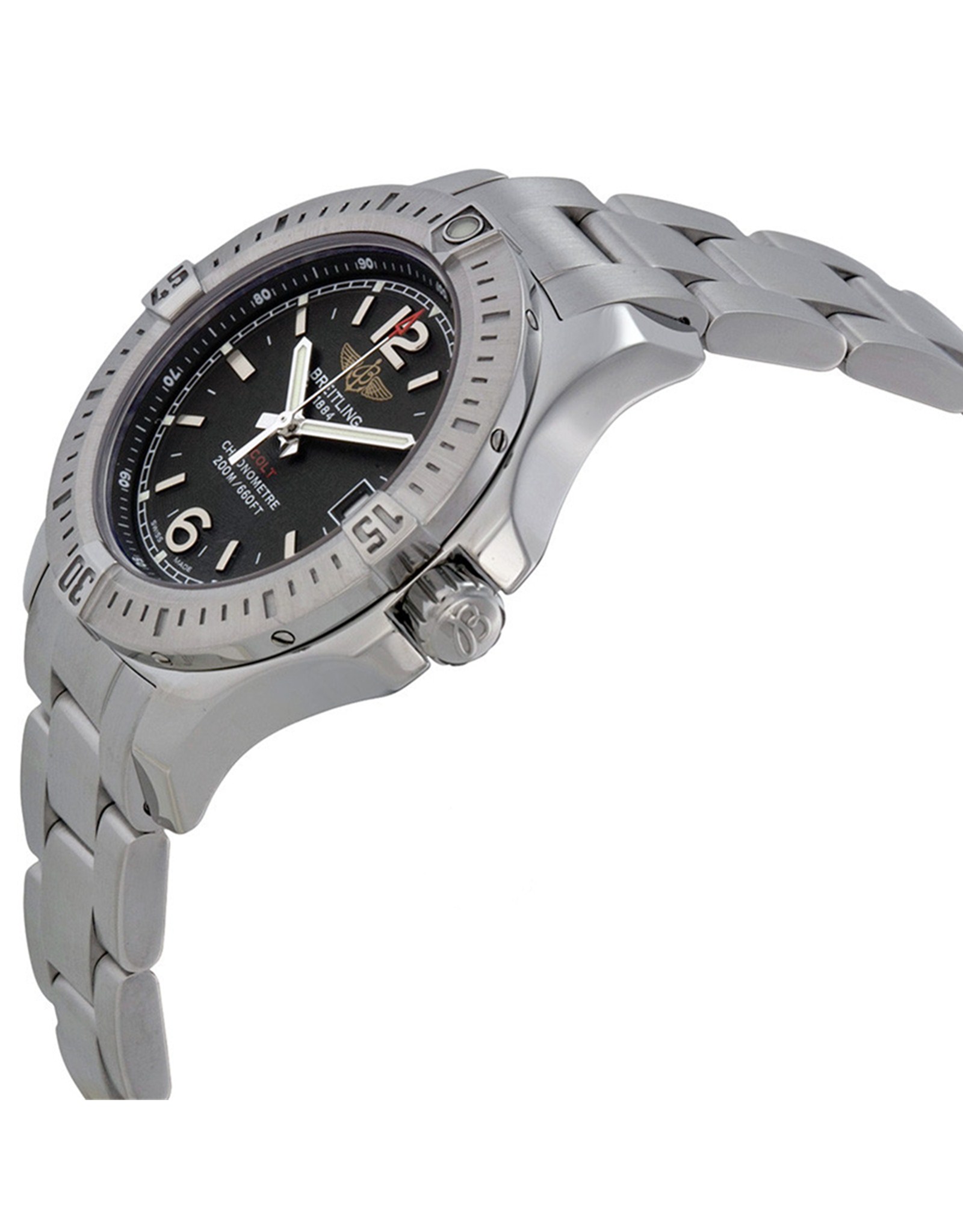 Colt Black Dial Stainless Steel Casep A7738811 BD46SS