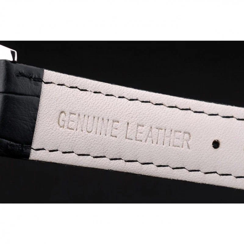 Calatrava Dial Black 39 mm, Stainless Steel