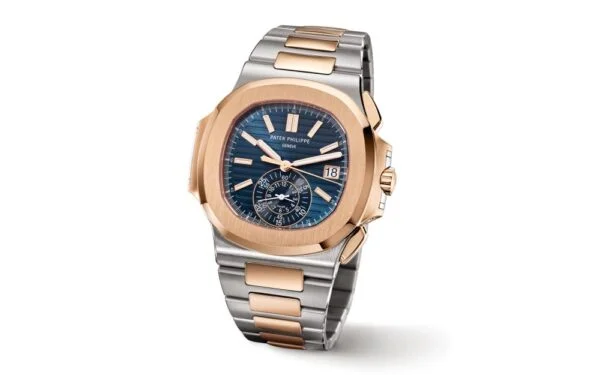 Nautilus 5980/1AR-001 Flyback chronograph, Date.  40.5 mm,Steel/rose gold
