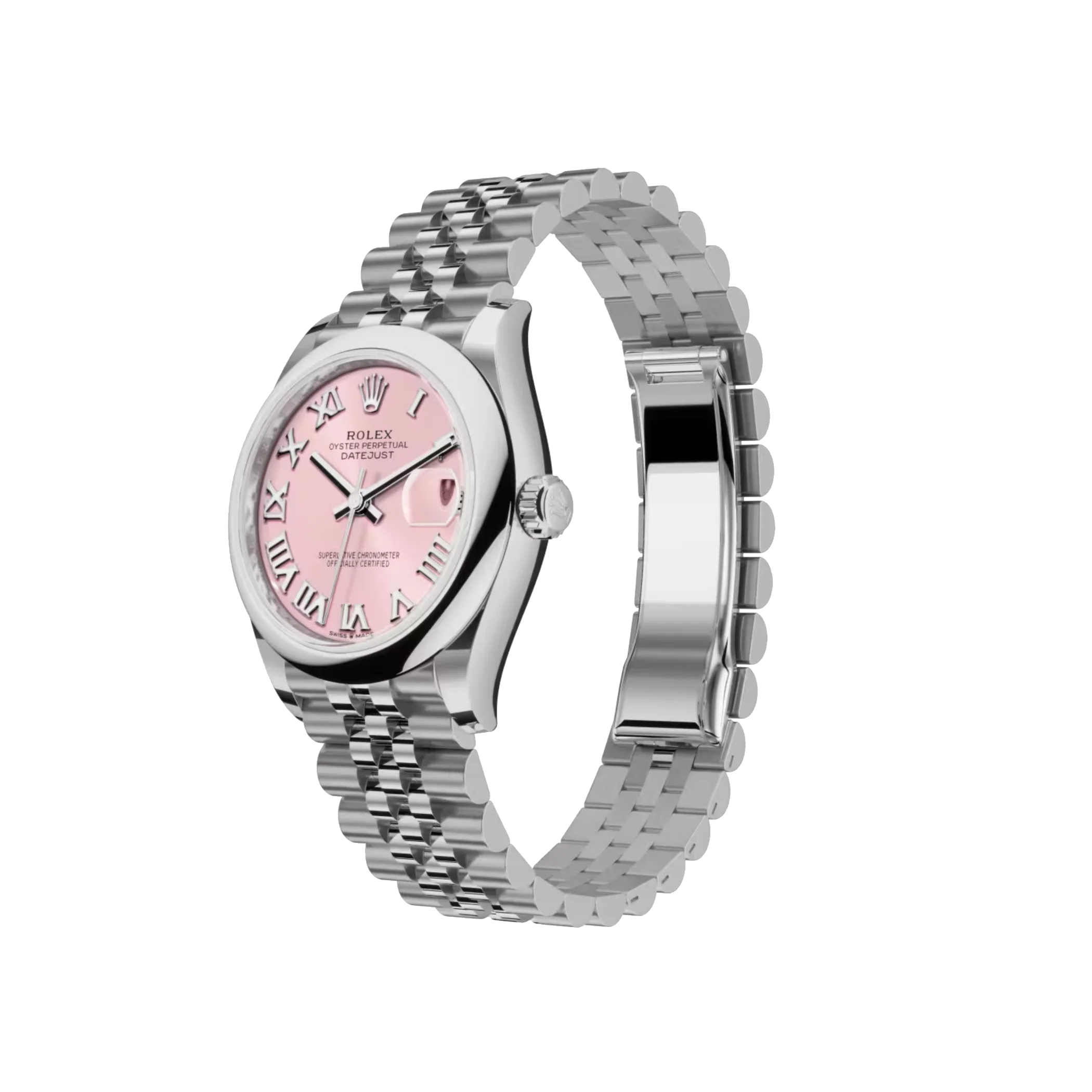 Datejust: pink dial, Jubilee bracelet, m278240-0014