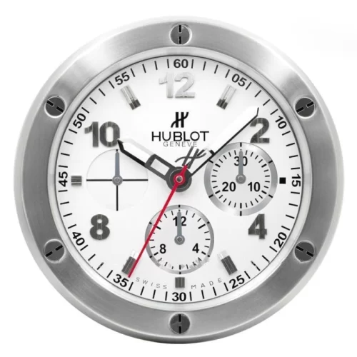 big bang series silver white wall clock