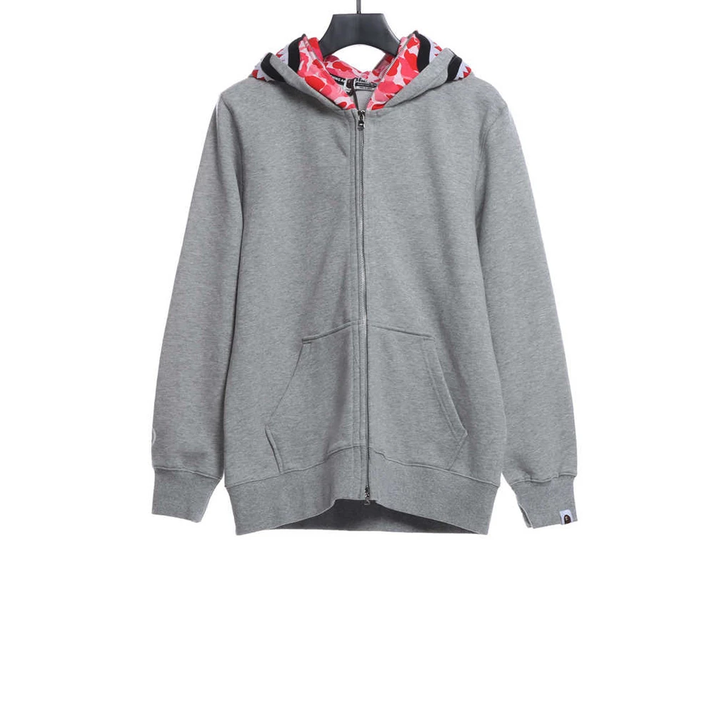 Joint Tiger Shark Grey Pink Hoodie