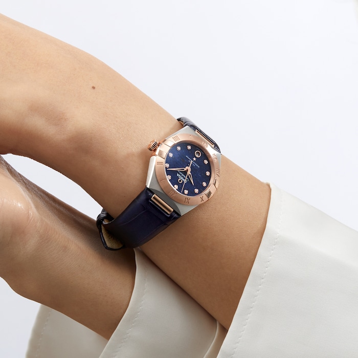 Constellation Co-Axial Master Chronometer 29mm Ladies Watch Blue