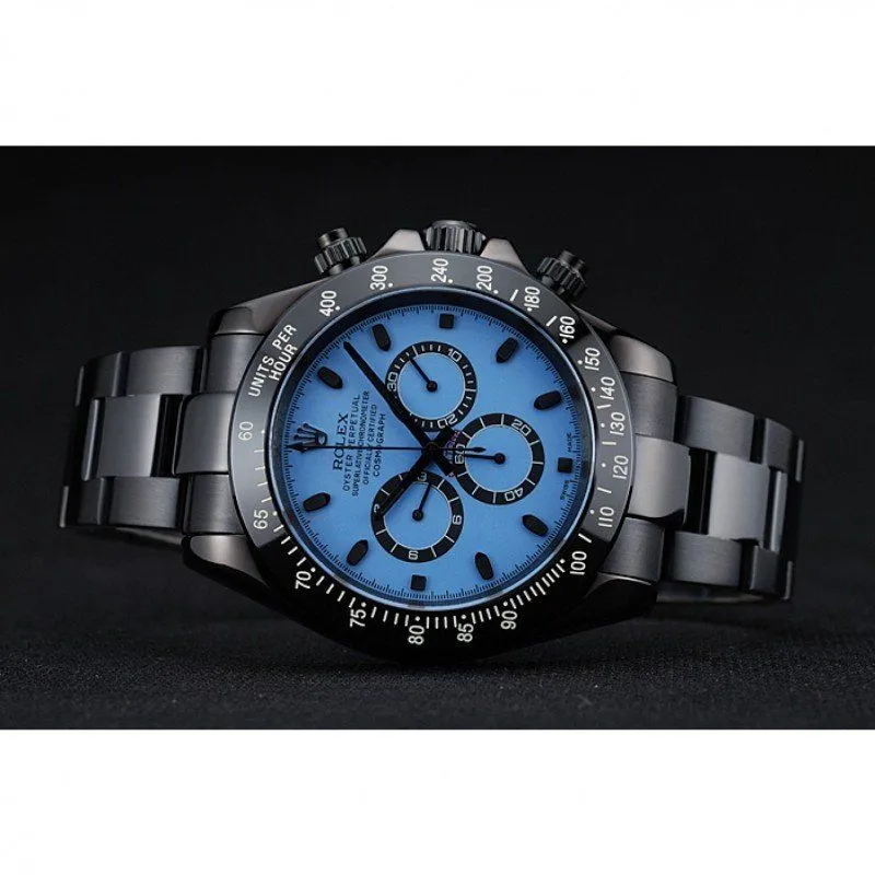 Cosmograph Daytona Blue And Black Dial Black Stainless Steel Case And Bracelet 1454250