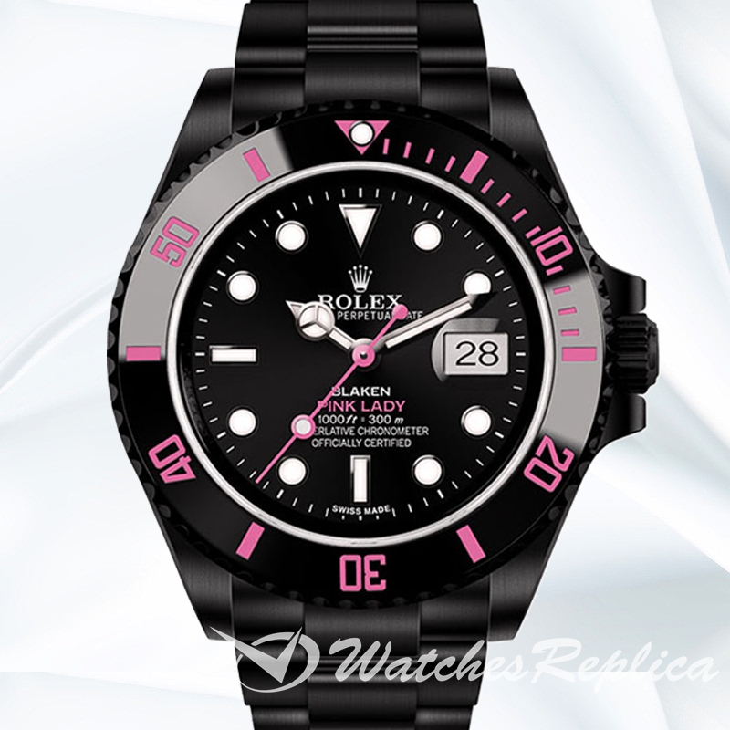 Submariner PINKLADY 40mm Men's Black Dial
