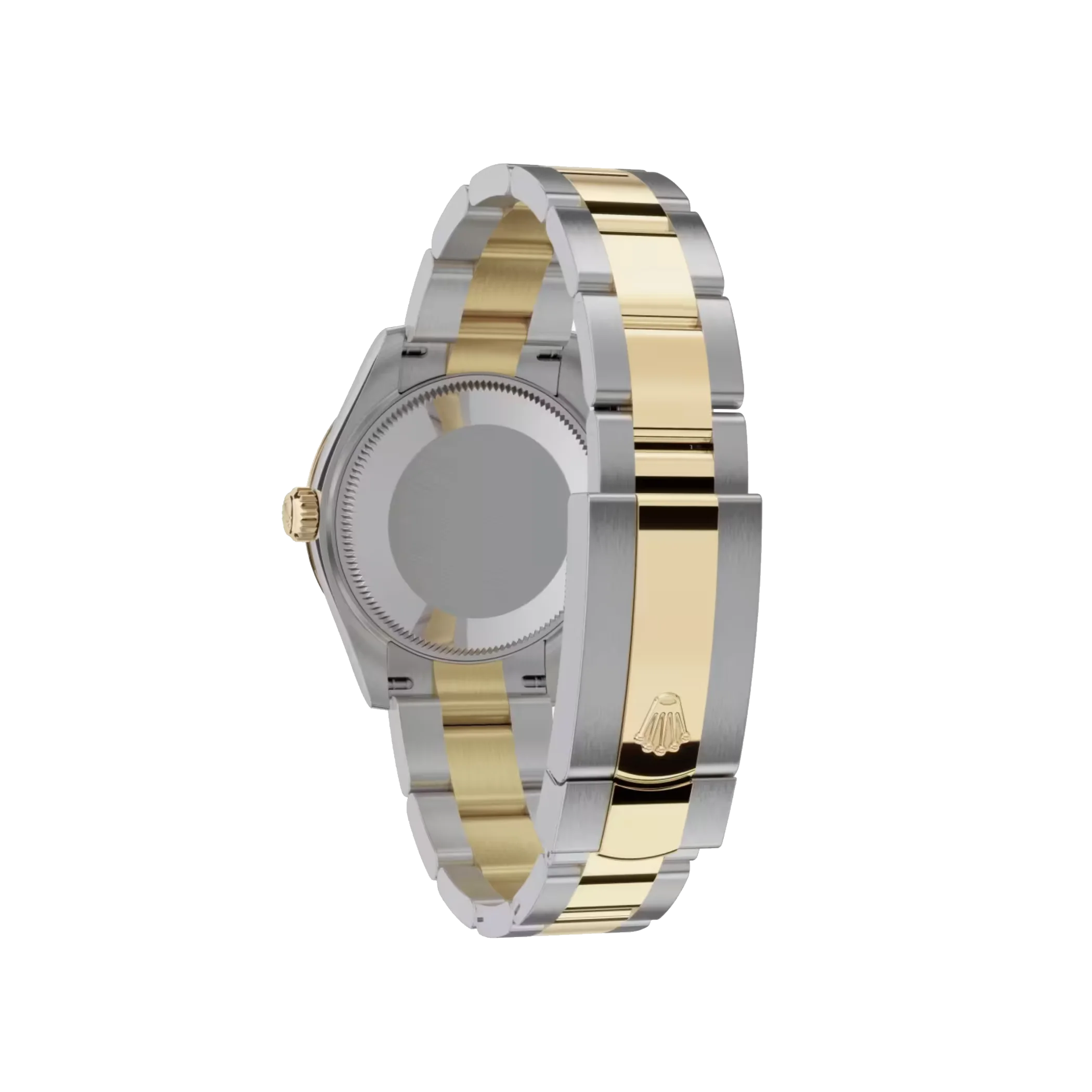 Datejust: Oystersteel and yellow gold, dark grey, diamond-set dial, Oyster bracelet, m278383rbr-0021