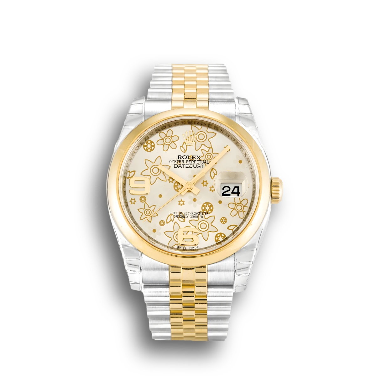Datejust Silver Floral Dial 116203