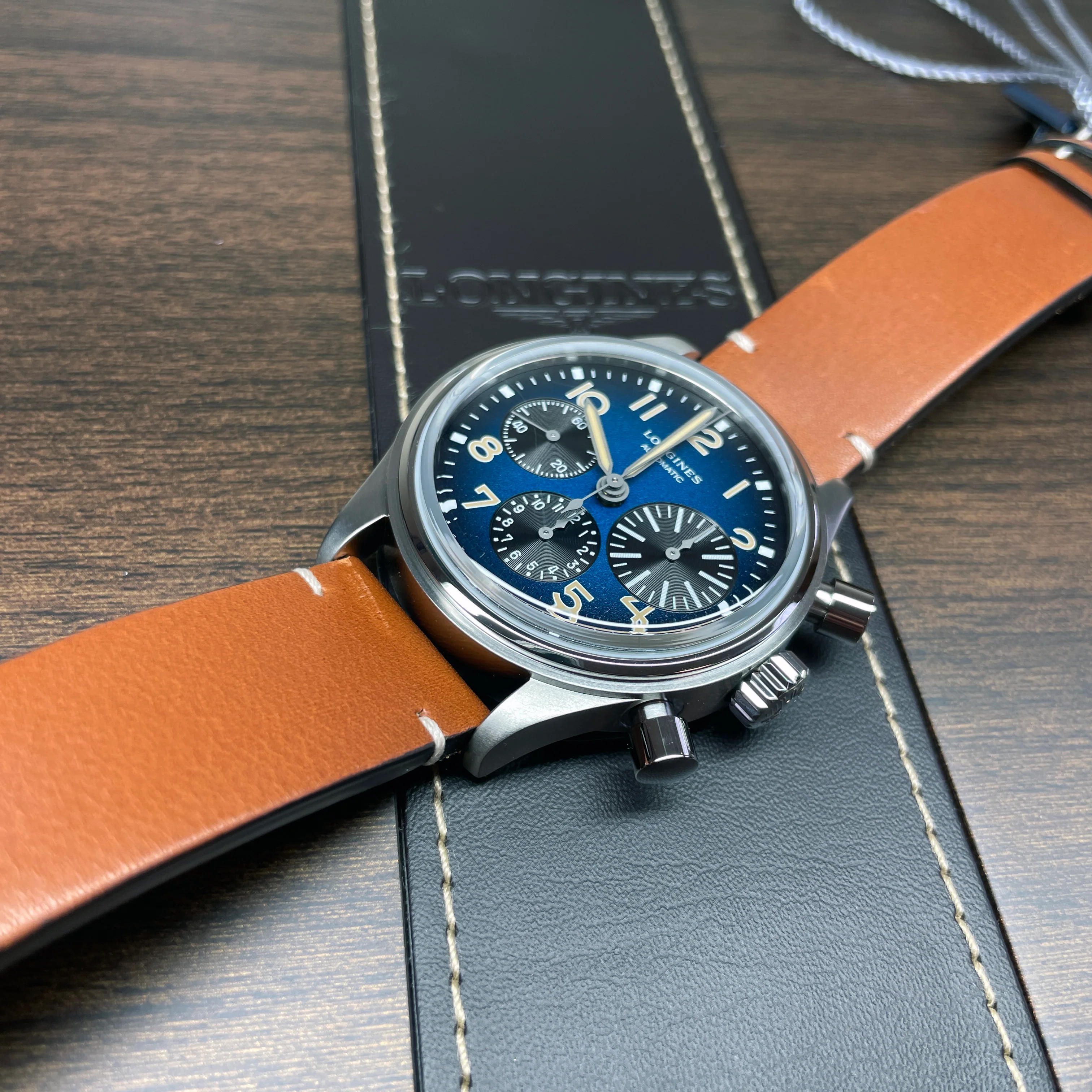 Avigation Bigeye 41MM Automatic Blue Petroleum Dial Watch L28161932