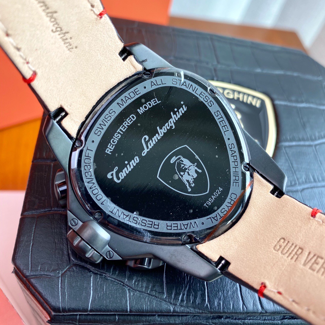 Tonino Lamborghini New Spyder Chronograph Black / red