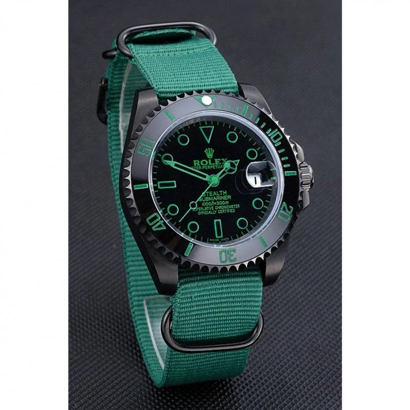 Stealth Submariner Green Nylon Strap 622009