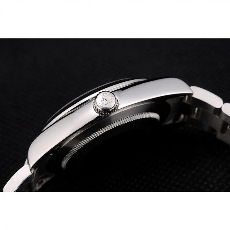 Swiss Explorer Stainless Steel Bezel Black Dial 42002