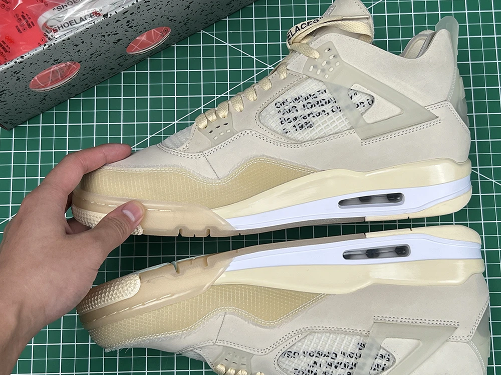 OFF-WHITE x Air Jordan 4 ‘Sail’ For Sale