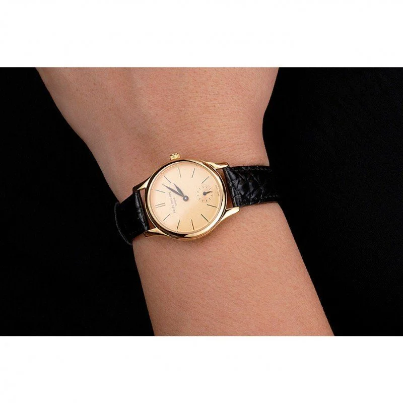 Calatrava Dial Gold 28 mm, Yellow Gold Plated