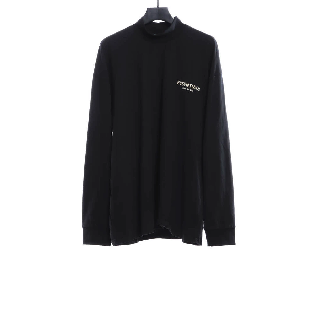 Letter Flock Print Long Sleeve Shirt