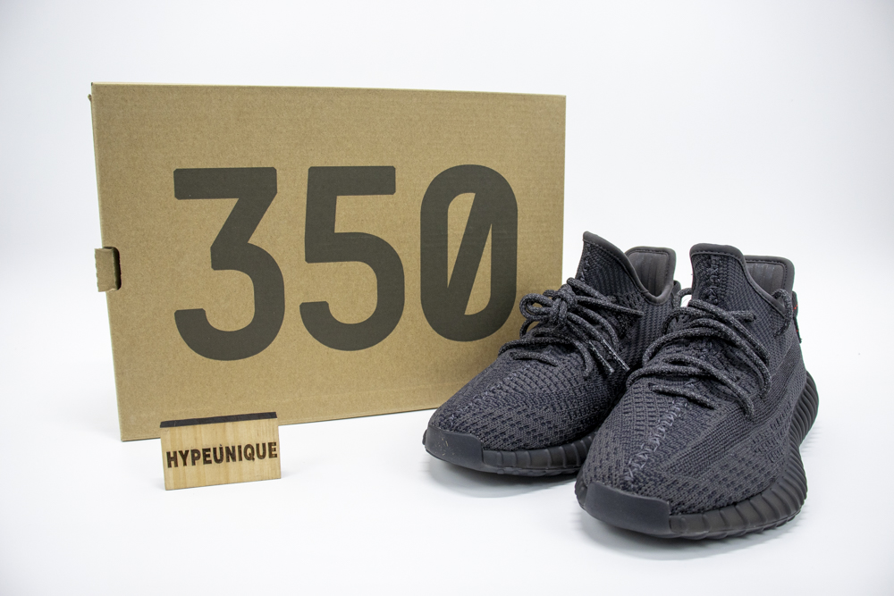 Yeezy 350 V2 Static All Black Non-reflective