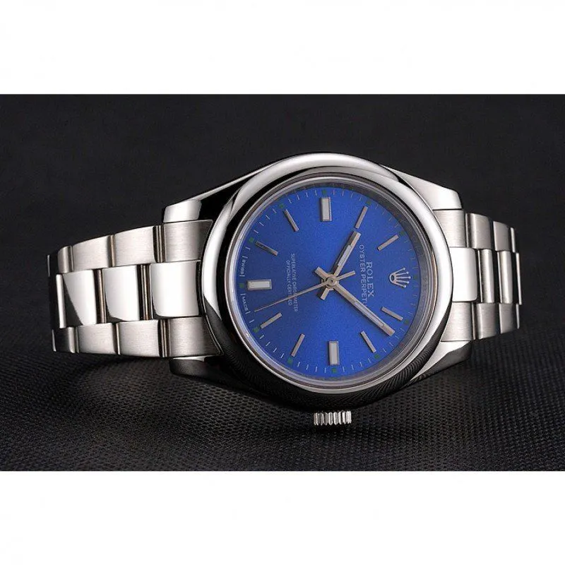 Oyster Perpetual Blue Dial Stainless Steel Case And Bracelet