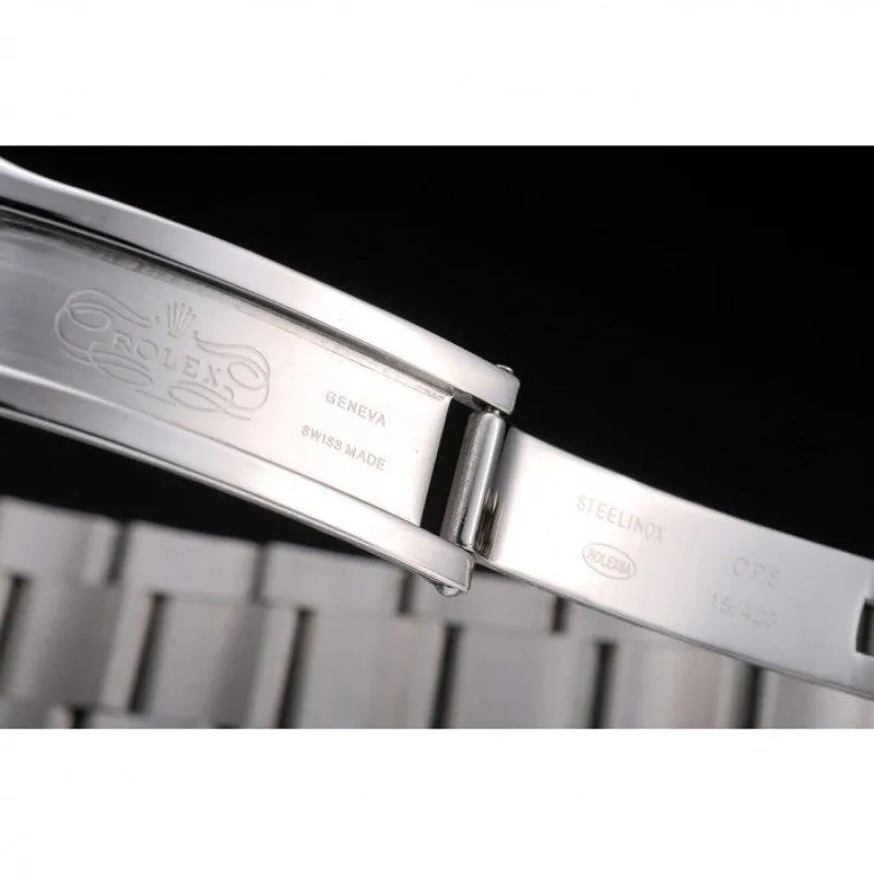 Swiss Explorer Stainless Steel Bezel Black Dial Watch