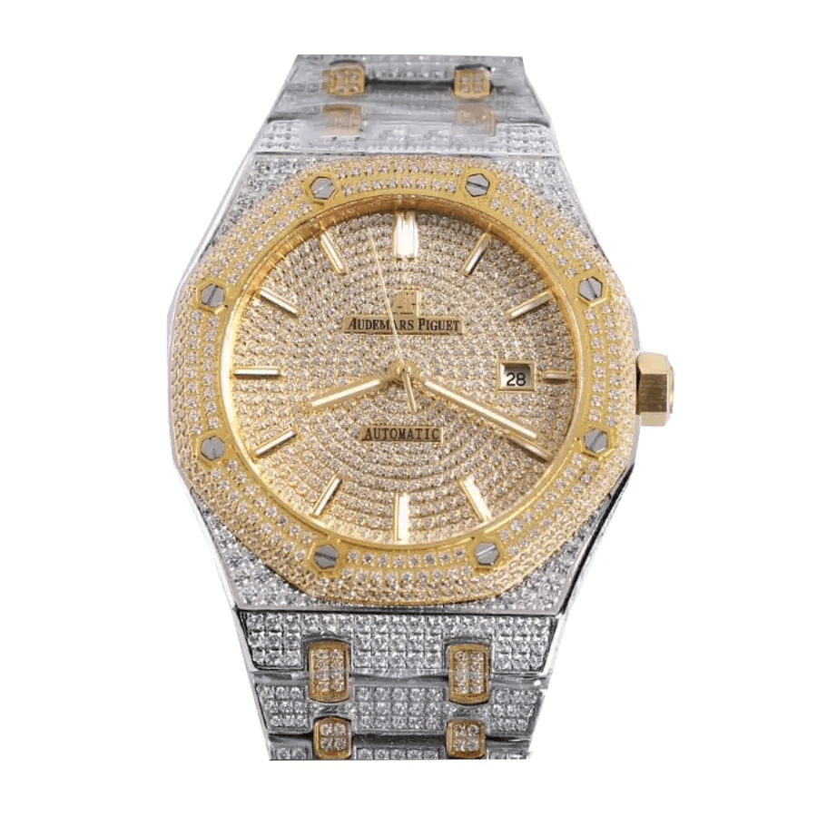 Royal Oak Selfwinding 41 mm, Yellow Gold/Silver/Gem Set Ref. 15400SR.OO.1220SR.01