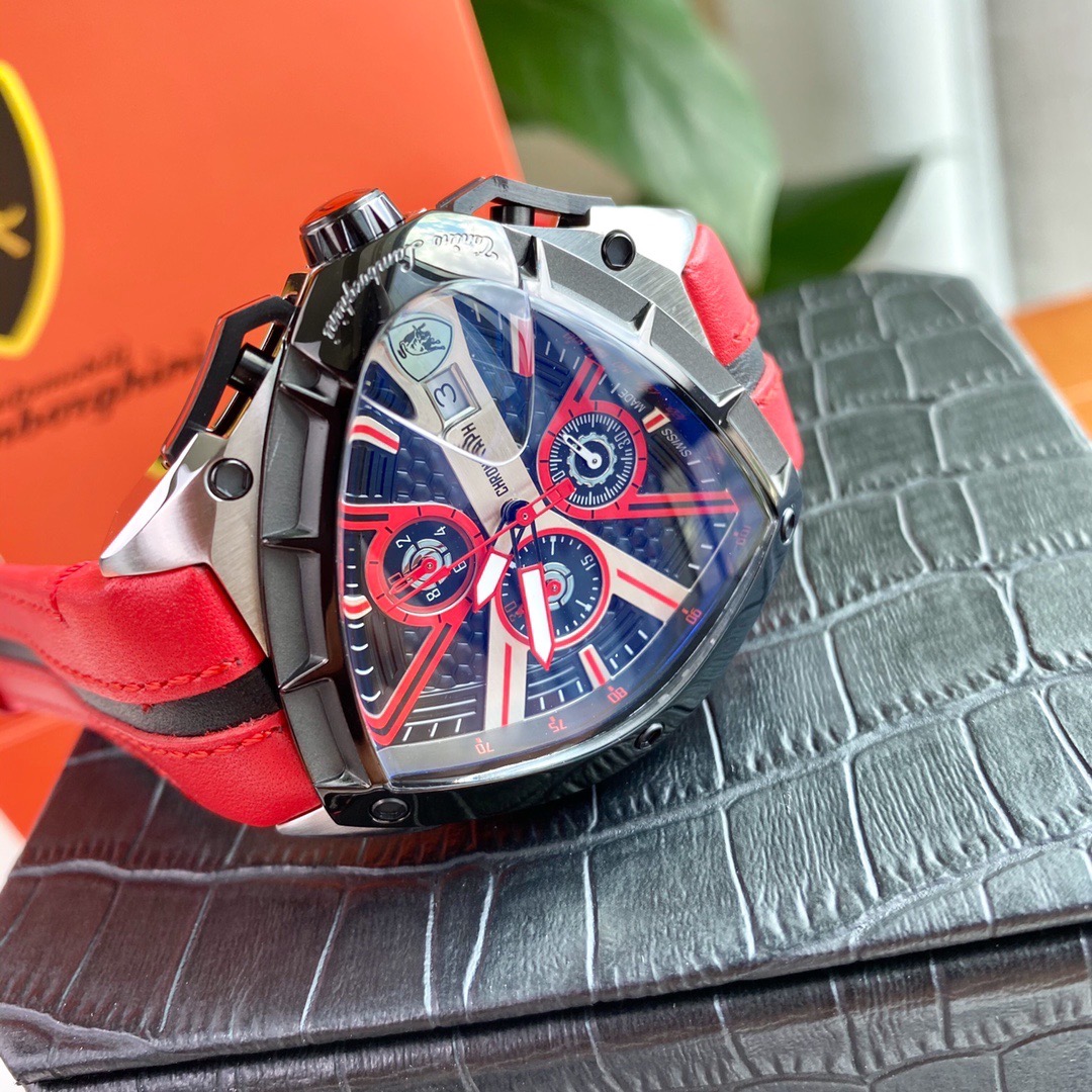 Tonino Lamborghini New Spyder Chronograph Black / Red