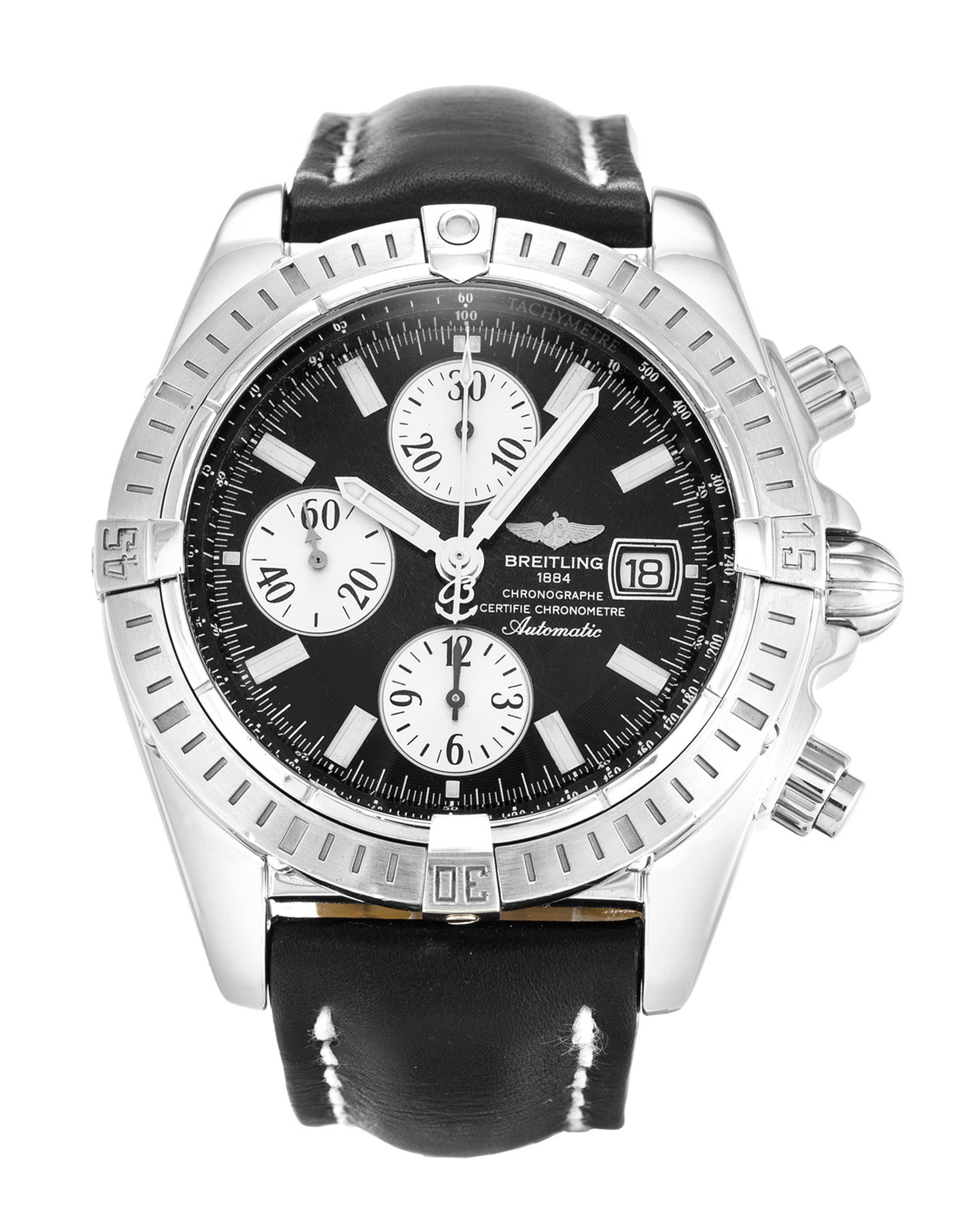 Chronomat Evolution Black Dial Stick Markers A13356