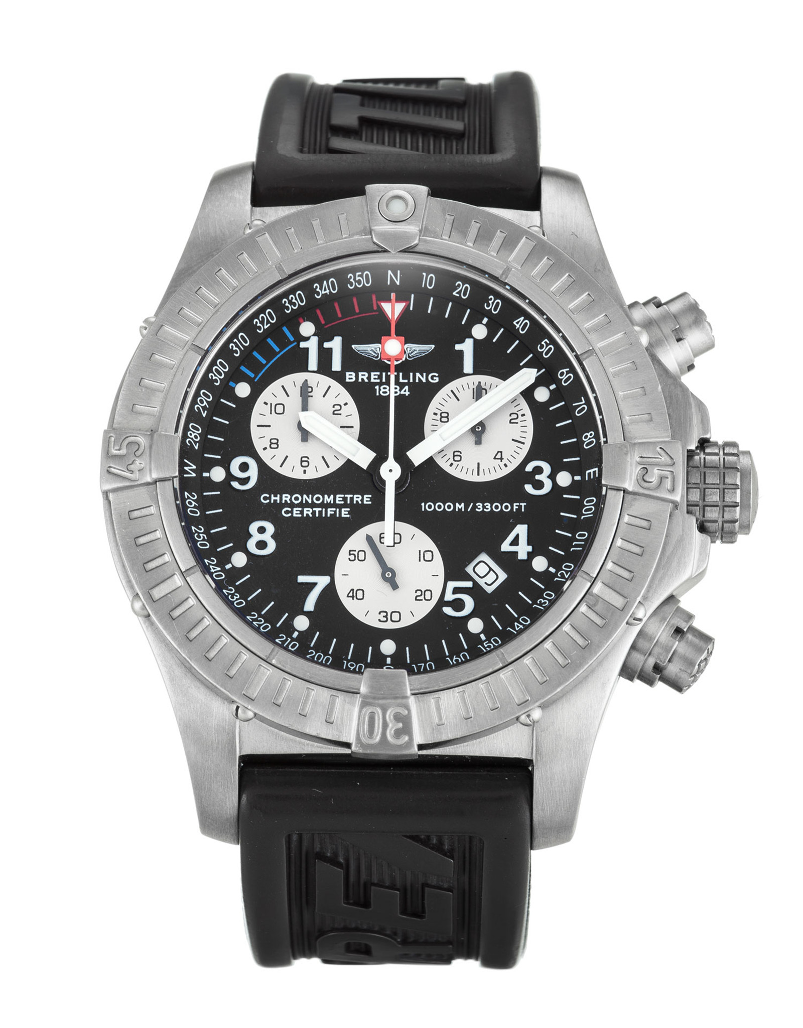 Chrono Avenger M1 Black Dial Number Markers E73360