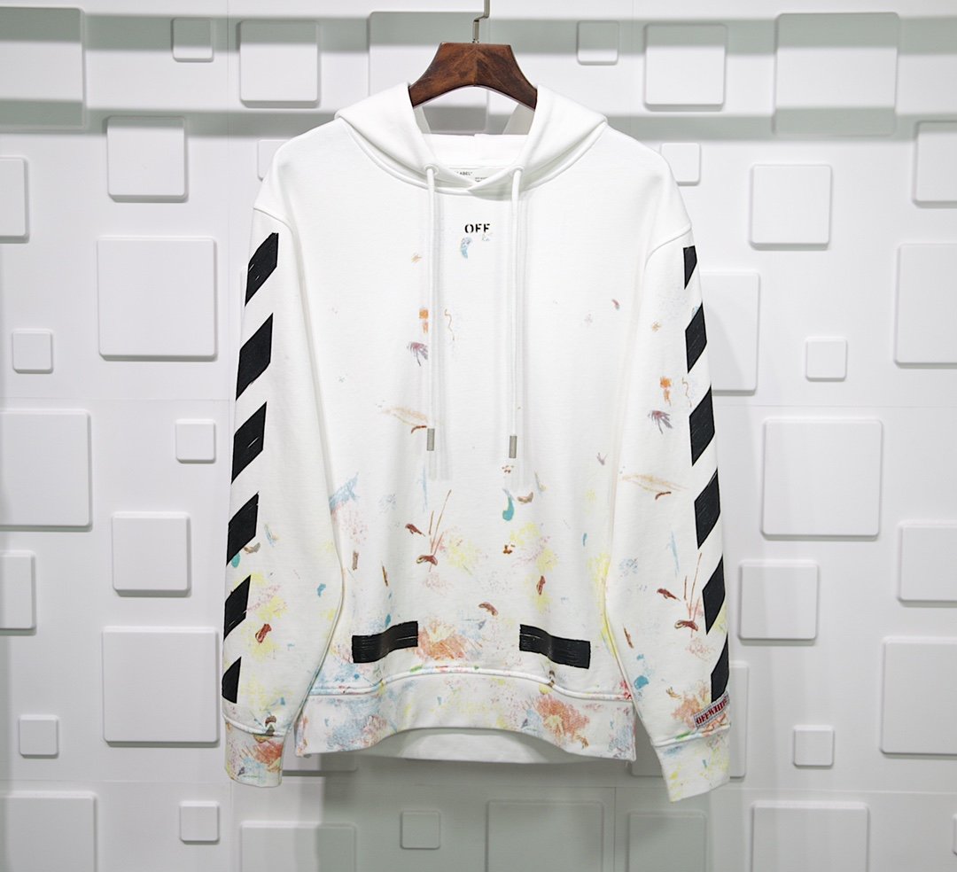 OFF WHITE VIRGIL ABLOH FIREWORK HOODIE