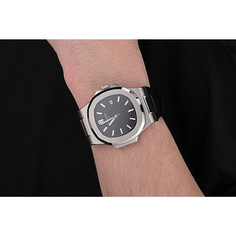 Nautilus 5711G-001 Dial Black 40 mm, Stainless Steel