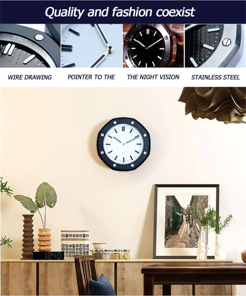 Ap Royal Oak Oak black bezel wall clock