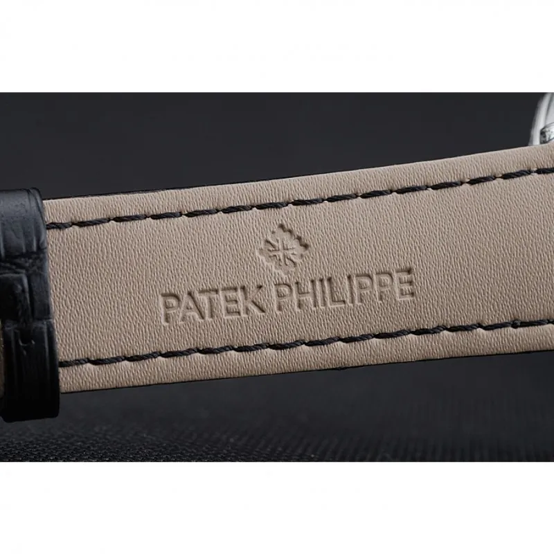 Perpetual Calendar Dial Black 40 mm, Stainless Steel