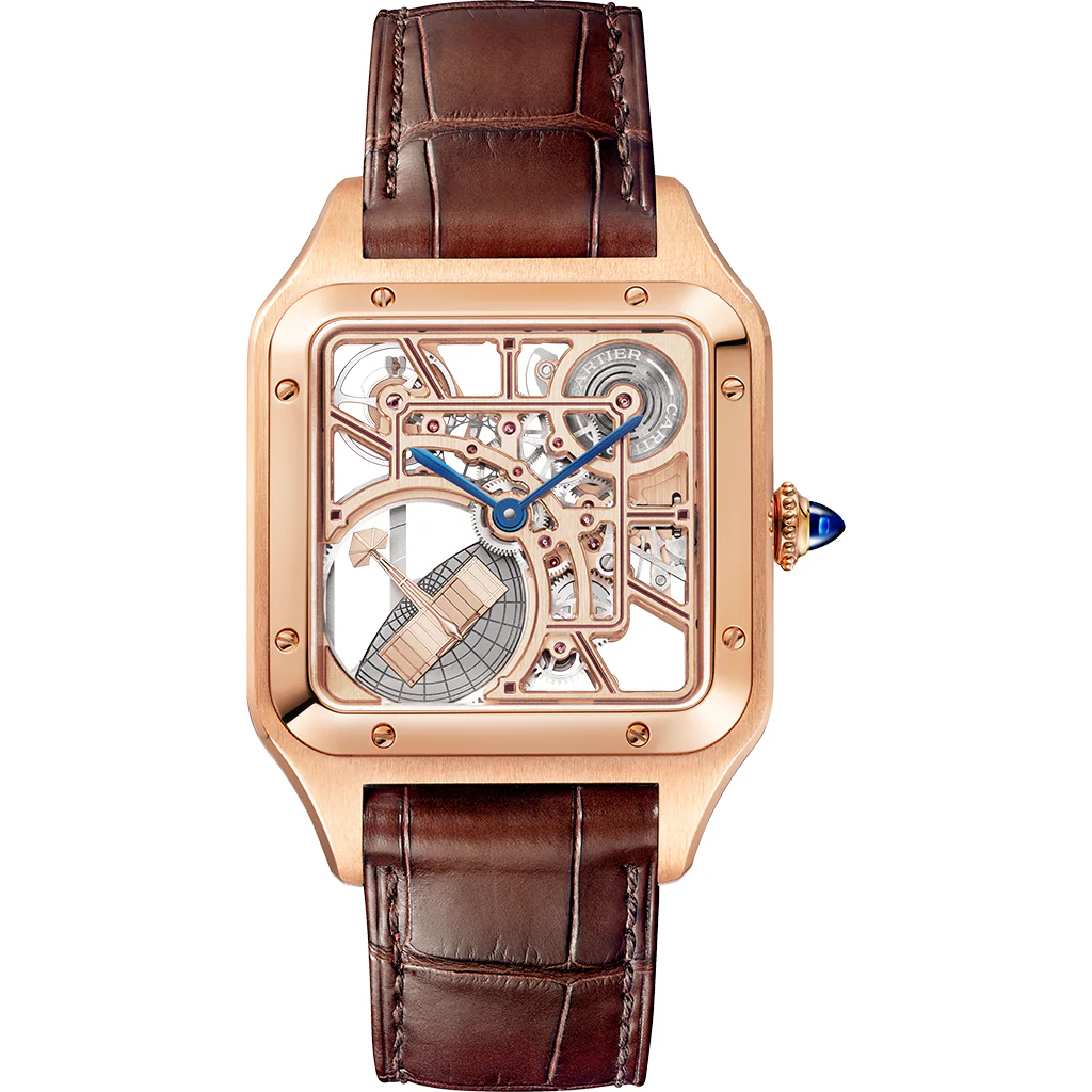 Santos-Dumont Skeleton Watch CRWHSA0030(Box NOT Included)