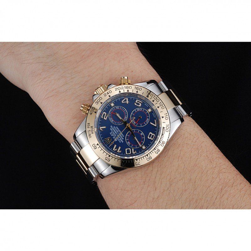 Cosmograph Daytona Blue Dial Two Tone Stainless Steel Bracelet 1454246