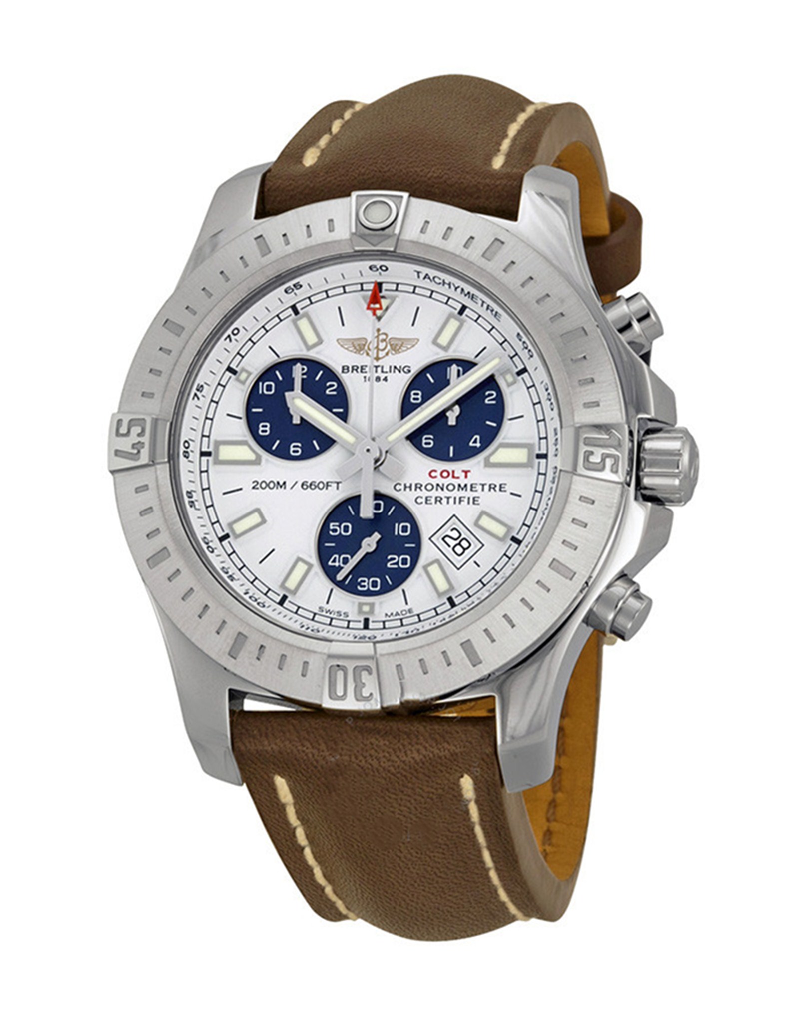Colt Chronograph Silver Dial Stainless Steel Men's Watch A7338811 G790BRLT