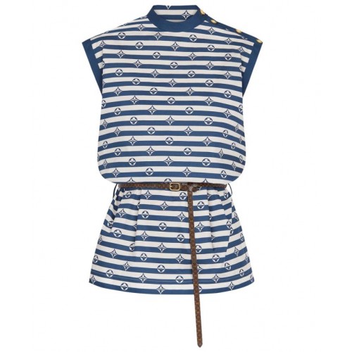 Louis Vuitton LV Escale Sleeveless Mini-Dress Dark Blue