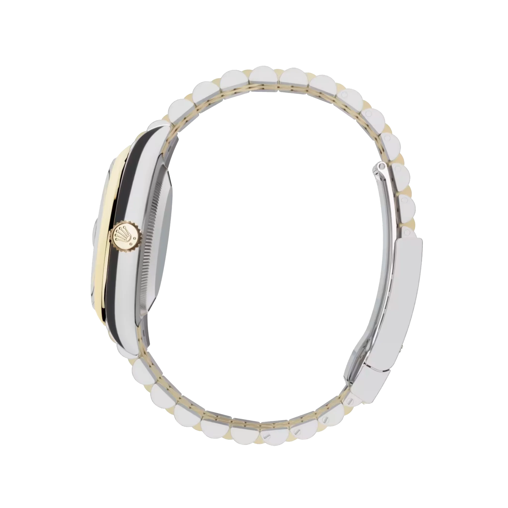 Datejust: Oystersteel and yellow gold, champagne colour, diamond-set dial, Jubilee bracelet, m126203-0017
