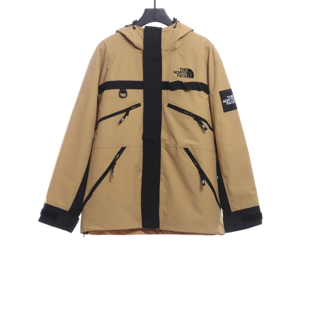 Multi-pocket functional waterproof hooded jacket